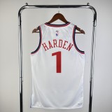 Los Angeles Clippers  White #1 HARDEN 1:1 Quality NBA  Season Jerseys 2025