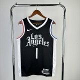 Los Angeles Clippers  Black  #1 HARDEN 1:1 Quality NBA  Season Jerseys 2021
