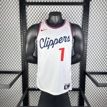 Los Angeles Clippers  White #1 HARDEN 1:1 Quality NBA  Season Jerseys 2025
