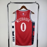 Los Angeles Clippers  Red #0 WESTBROOK  1:1 Quality NBA  Season Jerseys 2025