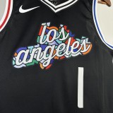 Los Angeles Clippers City Edition   Black  #1 HARDEN 1:1 Quality NBA  Season Jerseys 2023