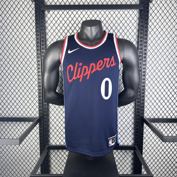 Los Angeles Clippers  Blue #0 WESTBROOK  1:1 Quality NBA  Season Jerseys 2025