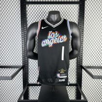 Los Angeles Clippers City Edition   Black  #1 HARDEN 1:1 Quality NBA  Season Jerseys 2023