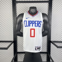 Los Angeles Clippers  White #0 WESTBROOK  1:1 Quality NBA  Season Jerseys 2023