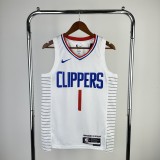 Los Angeles Clippers  White #1 HARDEN 1:1 Quality NBA  Season Jerseys 2023