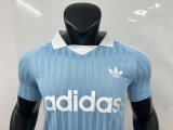 Adidas Clover Oasis  POLO  T-shirt  Blue 1:1 Quality Soccer Jersey  25-26