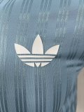 Adidas Clover Oasis  POLO  T-shirt  Blue 1:1 Quality Soccer Jersey  25-26