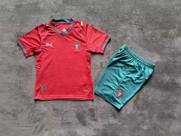 Portugal  Home  Kids 1:1 Quality Soccer Jersey   26-27 (2026)