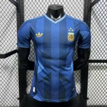 Argentina X Water Chestnut Special Edition Player Dark Blue 1:1 Quality Soccer Jersey 26-27（2026）