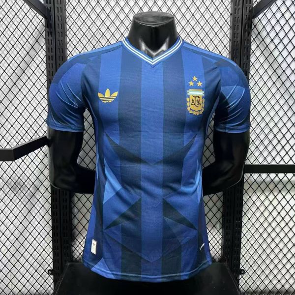 Argentina X Water Chestnut Special Edition Player Dark Blue 1:1 Quality Soccer Jersey 26-27（2026）