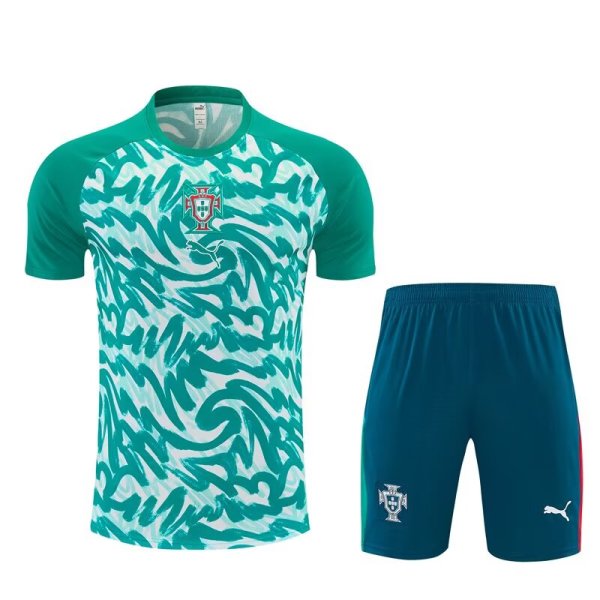 Portugal  Training  Fans Sets Green White (Kids And Man 16-2XL) 1:1 Quality Soccer Jersey 26-27 (2026)
