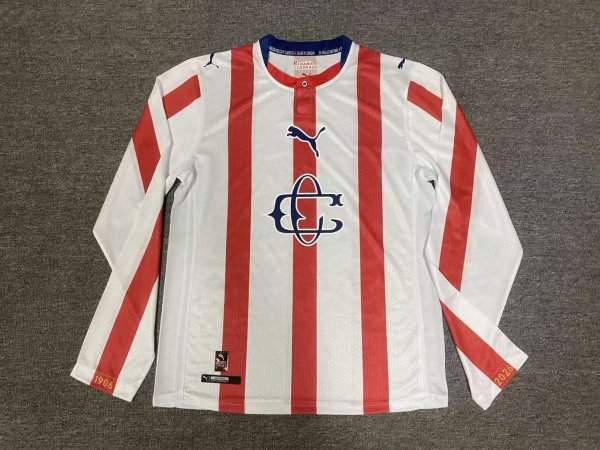 Retro Chivas 120 Year Home Long sleeve 1:1 Quality Soccer Jersey 2026-2027