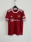 Retro Manchester United  Home  Long Sleeve  Fans 1:1 Quality Soccer Jersey    2021-2022
