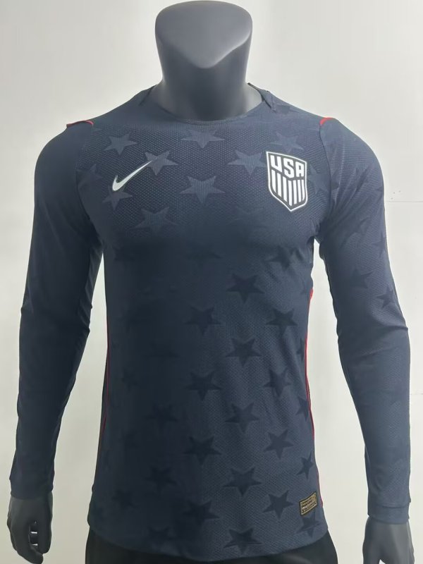 Usa Away Long SleevePlayer 1:1 Quality Soccer Jersey 26-27 (2026)
