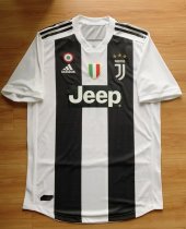 Retro Juventus Home player   1:1 Quality Soccer Jersey  2018-2019