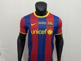 Copy Retro Barcelona  Home  1:1 Quality Soccer Jersey  2010-2011 (胸前带小字)