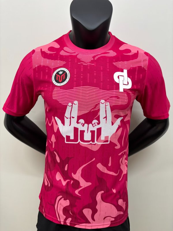 singer Fan Pink Player 1:1 Quality Soccer Jersey   26-27