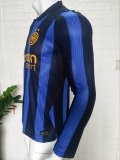 Inter Milan Home Long Sleeve  Player 1:1 Quality Soccer Jersey   26-27