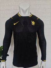 Chelsea Away Long Sleeve  Player  Black 1:1 Quality Soccer Jersey  26-27