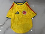 Colombia Home Dog pet  Fans 1:1 Quality Soccer Jersey 26-27（2026）