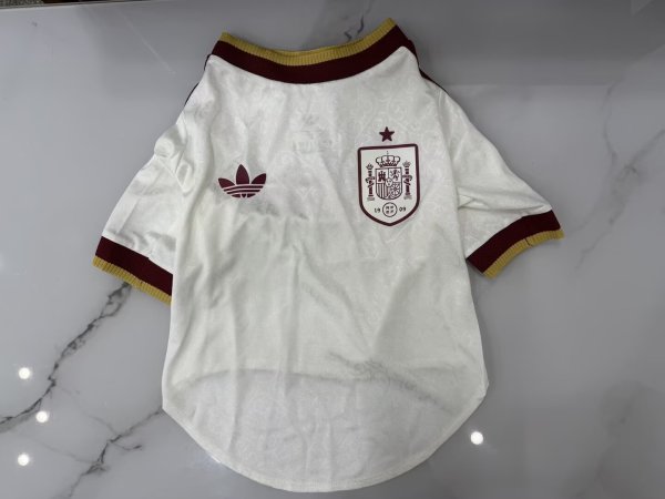 spain Away Dog pet  Fans 1:1 Quality Soccer Jersey 26-27（2026）