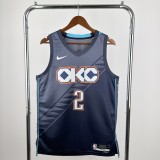 Oklahoma City Thunder  Grey #2  GILGEOUS-ALEXANDER 1:1 Quality NBA  Season Jerseys 2026