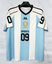 American style leisure Blue white Blue  Fans  1:1 Quality Soccer Jersey  26-27