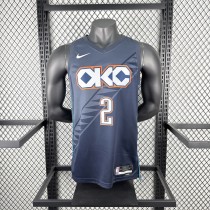 Oklahoma City Thunder  Grey #2  GILGEOUS-ALEXANDER 1:1 Quality NBA  Season Jerseys 2026