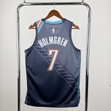 Oklahoma City Thunder  Grey #7 HOLMGREN 1:1 Quality NBA  Season Jerseys 2026