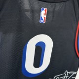 Philadelphia 76ers City Edition Retro Black #0 MAXEY 1:1 Quality NBA  Season Jerseys  2021