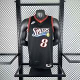 Philadelphia 76ers Retro Black #8 GEORGE 1:1 Quality NBA  Season Jerseys 2026