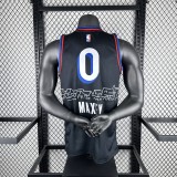 Philadelphia 76ers City Edition Retro Black #0 MAXEY 1:1 Quality NBA  Season Jerseys  2021