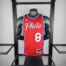 Philadelphia 76ers Red #8 GEORGE 1:1 Quality NBA  Season Jerseys 2023