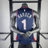 Philadelphia 76ers City Edition Retro Blue #1  HARDEN 1:1 Quality NBA  Season Jerseys  2024