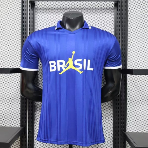 Brazil   POLO  T-shirt  Blue 1:1 Quality Soccer Jersey  26-27 (2026)