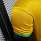 Brazil   POLO  T-shirt  Yellow 1:1 Quality Soccer Jersey  26-27 (2026)