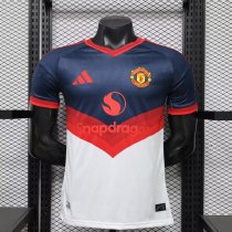 Manchester United  White Blue Special Edition Player 1:1 Quality Soccer Jersey 26-27