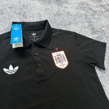 Spain POLO  T-shirt Black  Grey  White Blue  1:1 Quality Soccer Jersey