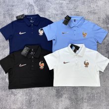 Argentina POLO  T-shirt Black  Grey  White Blue  1:1 Quality Soccer Jersey