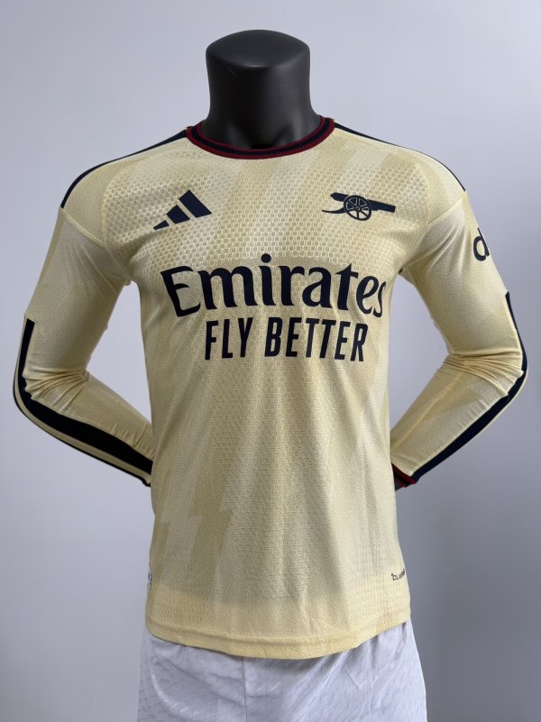 Arsenal Third  Away Long Sleeve  Player 1:1 Quality Soccer Jersey   26-27