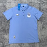 Argentina POLO  T-shirt Black  Grey  White Blue  1:1 Quality Soccer Jersey