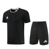Adidas Clover T-shirt  Black sets with pants 1:1 Quality Soccer Jersey  26-27