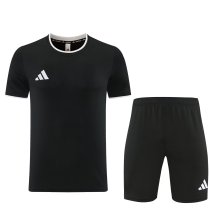 Adidas Clover T-shirt  Black sets with pants 1:1 Quality Soccer Jersey  26-27