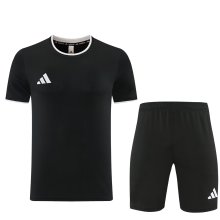 Adidas Clover T-shirt  Black sets with pants 1:1 Quality Soccer Jersey  26-27