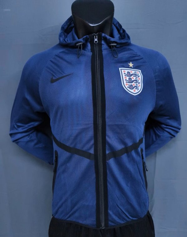 England Windbreaker Blue 1:1 Quality Soccer Jersey  26-27 （2026）