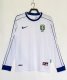 Retro Brazil Home Long Sleeve 1:1 Quality Soccer Jersey  1998