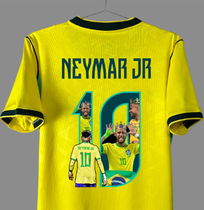 Brazil  Home  Special Edition  Player #10 NEYMAR JR  1:1 Quality Soccer Jersey 26-27 (2026)