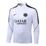 PSG Paris Training Tracksuit White (16- 2XL Kids And Man )  1:1 Quality Training  Jersey 26-27