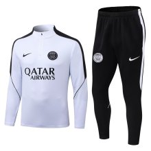 PSG Paris Training Tracksuit White (16- 2XL Kids And Man )  1:1 Quality Training  Jersey 26-27