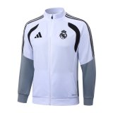 Real Madrid White Jacket  Tracksuit  1:1 Quality Jacket 26-27